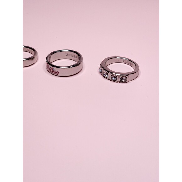 MLB Phillies 3 Ring Stacked Set Philadelphia Team Souvenir Official Baseball Fan - Picture 5 of 13